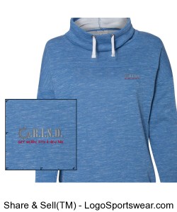 GRIND Ladies Sweatshirt - Royal Design Zoom